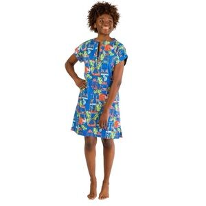 JAYES STUDIO Printed Short Sleeve V-Neck Sleep Shirt S